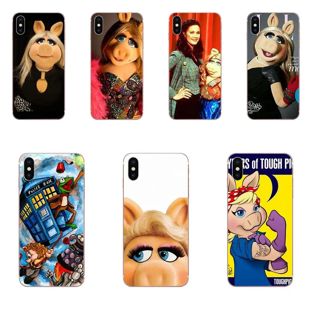 Мягкий чехол из ТПУ для телефона Muppets Miss Piggy Apple IPhone X XS Max XR 4 4s 5 5C 5S SE 6 6S 7 8