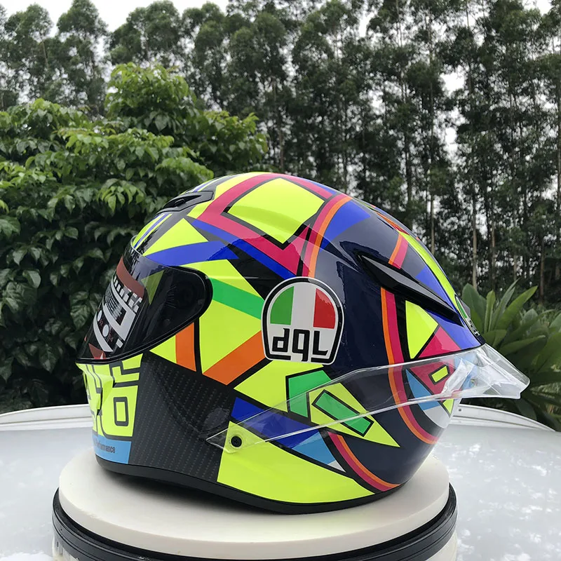 Мотоциклетный шлем на все лицо большой спойлер винтажный Зимний для езды