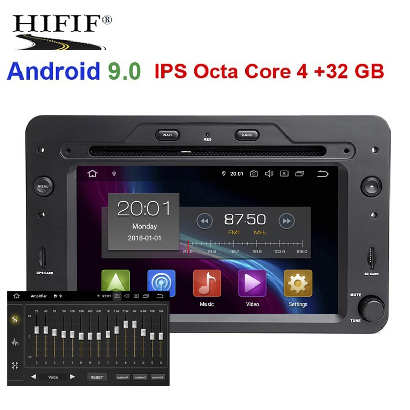 DSP octa core Android 9.0 Car DVD GPS For Alfa Romeo Spider 159 Brera Sportwagon RADIO stereo auto navigation | Автомобили и