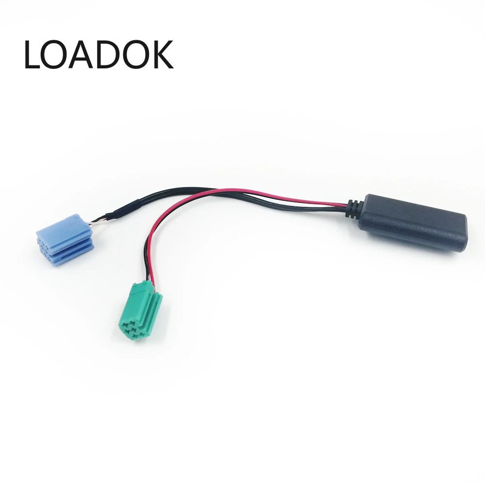 Автомобильный радиоприемник зеленый синий мини ISO 6Pin 8 контактный разъем Bluetooth Aux