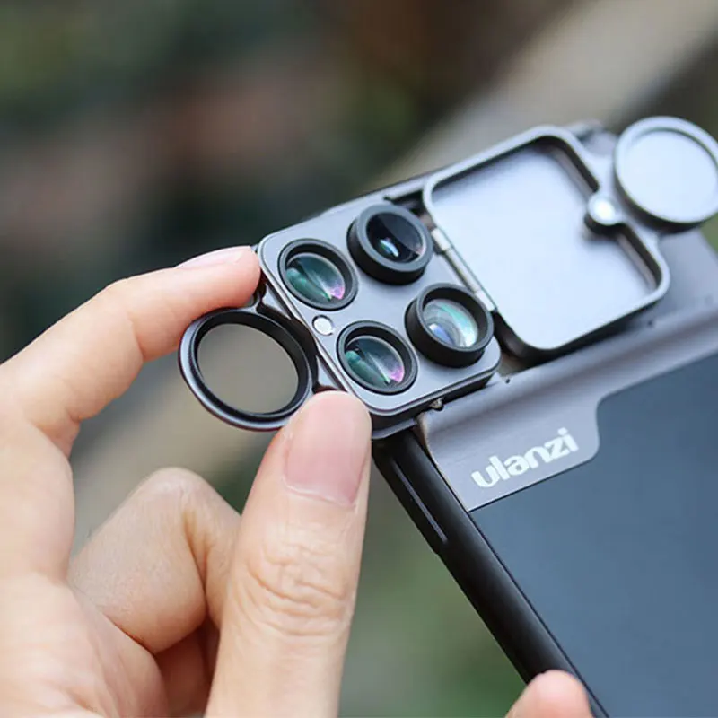 Ulanzi iPhone 11 Телефон объектив CPL Макро Рыбий глаз телефильтры чехол для телефона