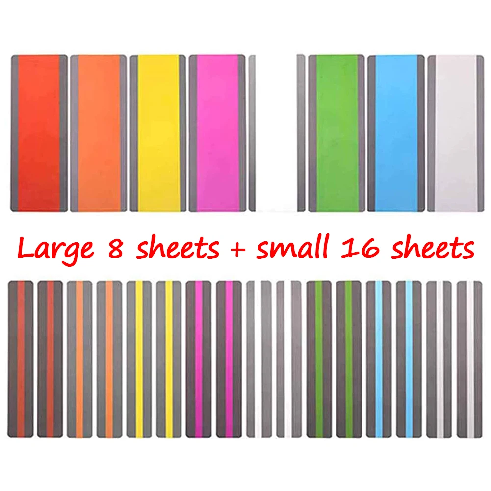 24 шт. многоцветные прозрачные закладки указатели этикетки маркеры Офисные