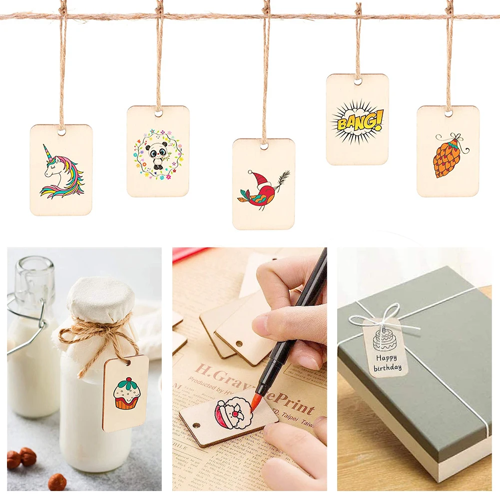 

25 шт., ярлыки из Натуральной Конопли для украшения вина