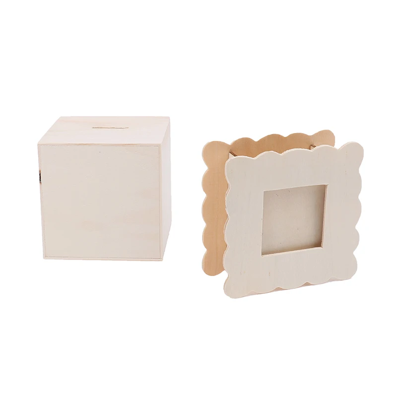 Деревянная копилка коробка для денег ручная работа монет детей подарок | Дом и