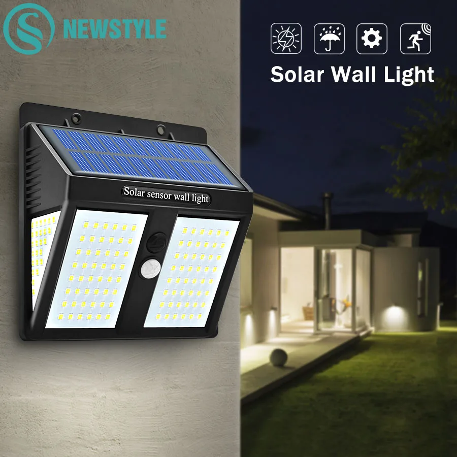 146 светодиодный уличный солнечный светильник высокая яркость водонепроницаемый