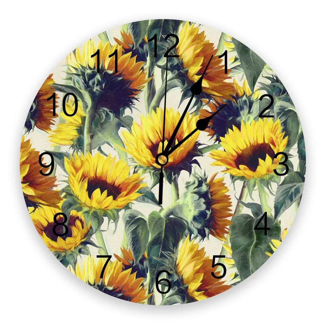 

Sunflowers Forever Wall Clock Home Decor Bedroom Silent Oclock Watch Wall Digital Clock Wall Clock for Kids Rooms