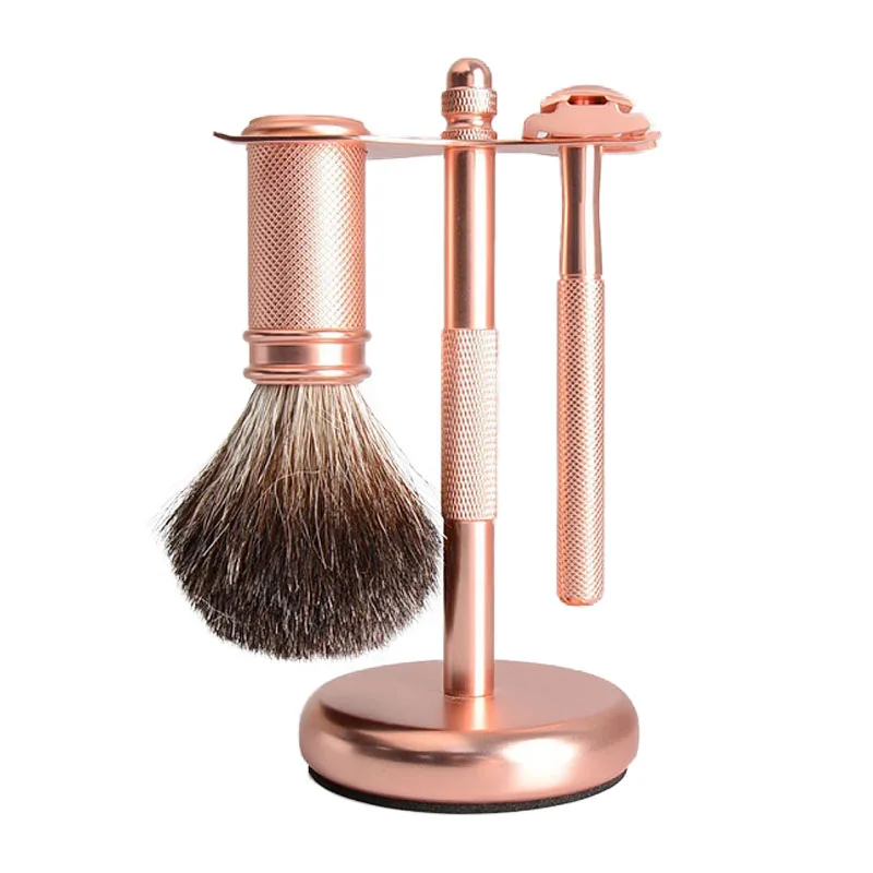 Роскошный набор для бритья металлическая Парикмахерская бритва с лезвиями