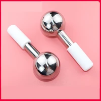 ladies face massage wave balls sticks face lift skincare stainless steel ice ball beauty thin face massager metal facial shaping