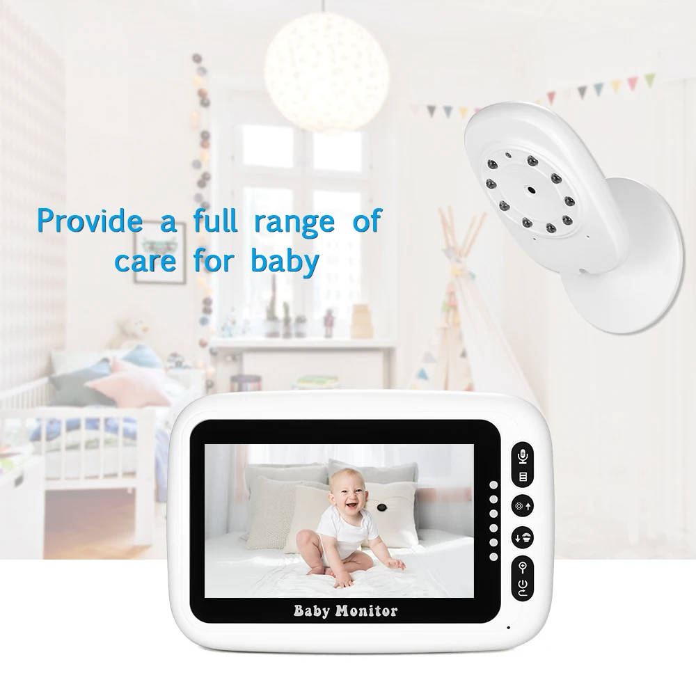 Digital Video Baby Monitor with Lullabies Infrared Night Vision Nursing Reminder Camera Walkie Talkie Babysitter | Мать и ребенок