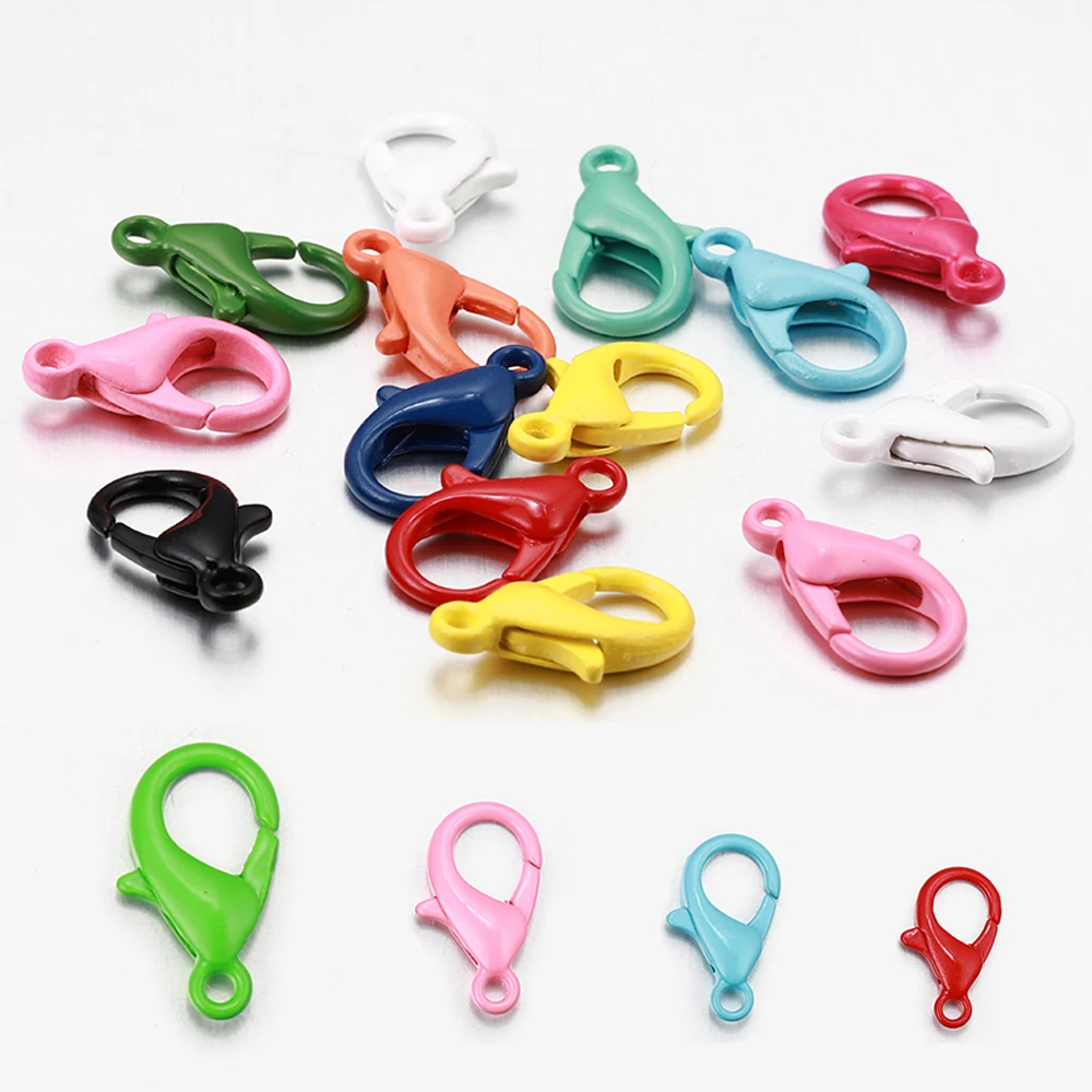 

20pcs Colorful Metal Lobster Clasps for Jewelry Making Material Components Accessories Necklace Bracelet Connector DIY Supplies