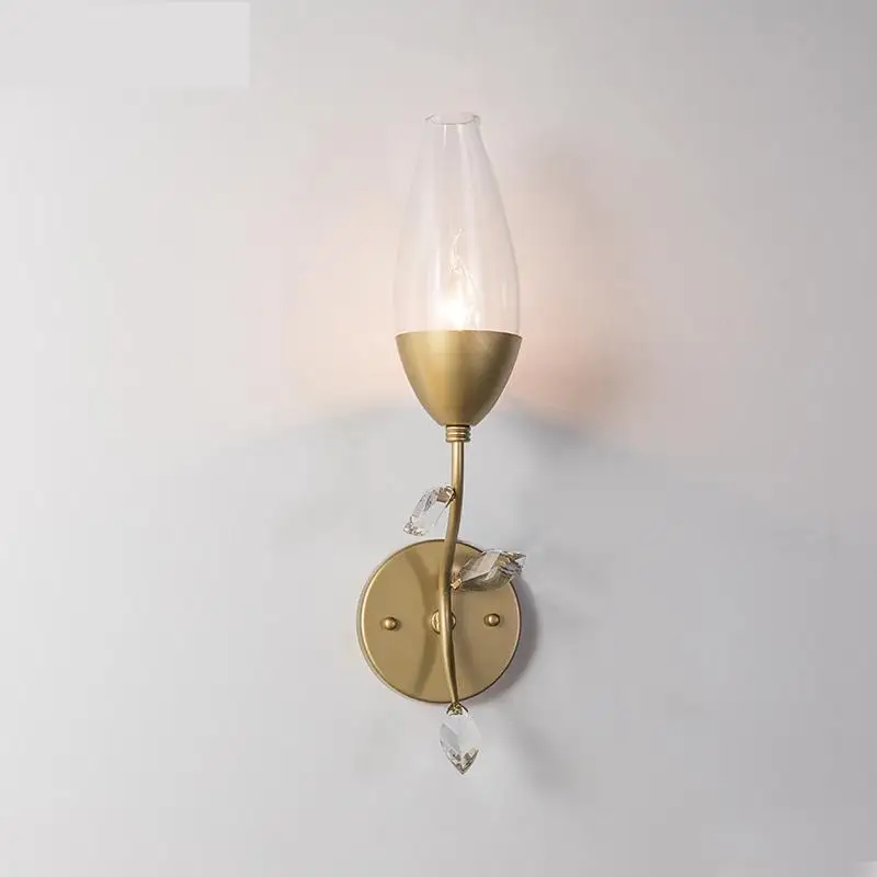 Современные настенные светильники прикроватная лампа для спальни золотой