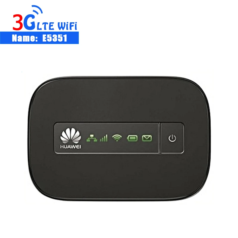 Разблокированный Huawei E5351 оригинальный лучший 3G Портативный Wi Fi роутер со слотом