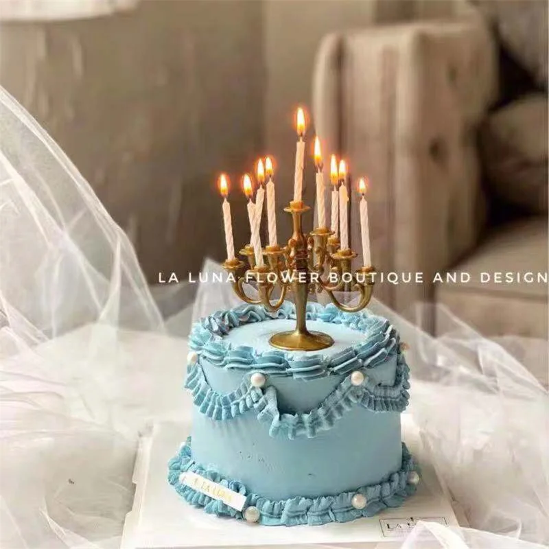 Cupcake Birthday Cake Decoration With Candle Diy Gift Weddin