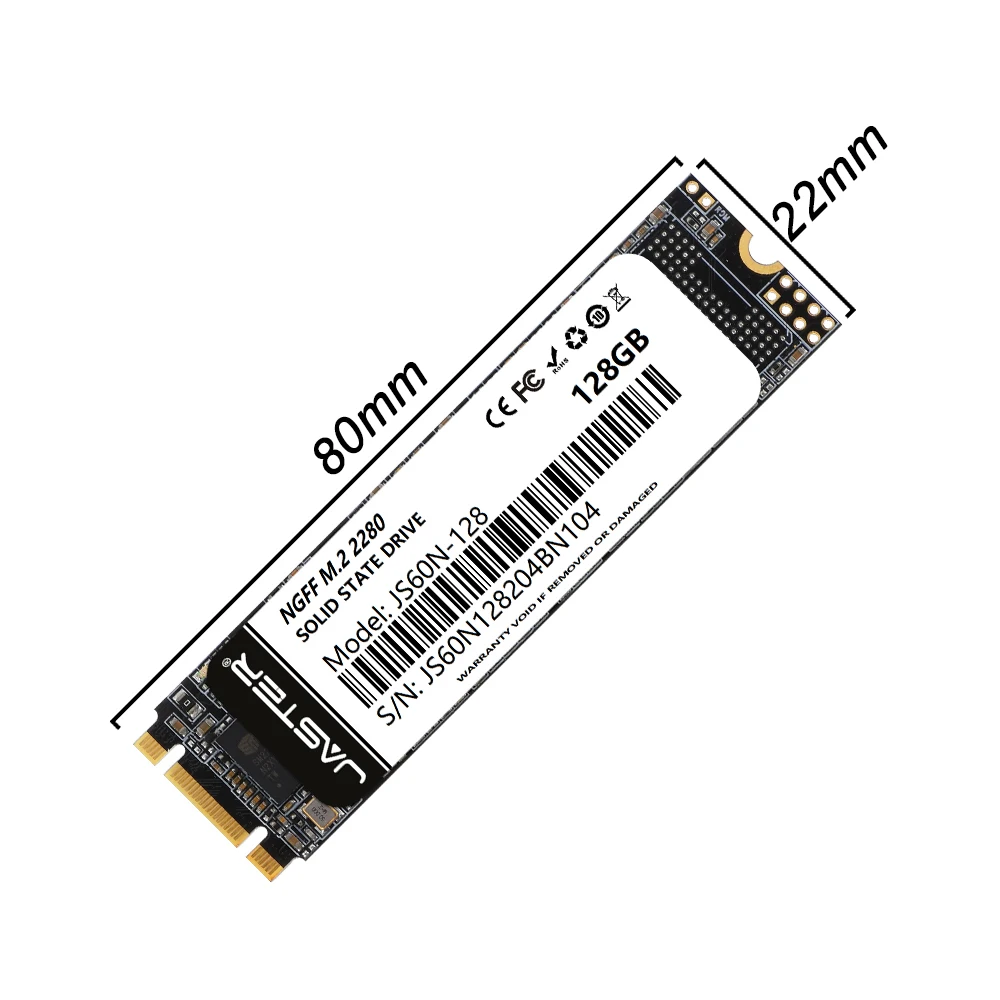 JASTER ssd NGFF M.2 2280 128 ГБ 256 Внутренний твердотельный жесткий диск для ноутбука