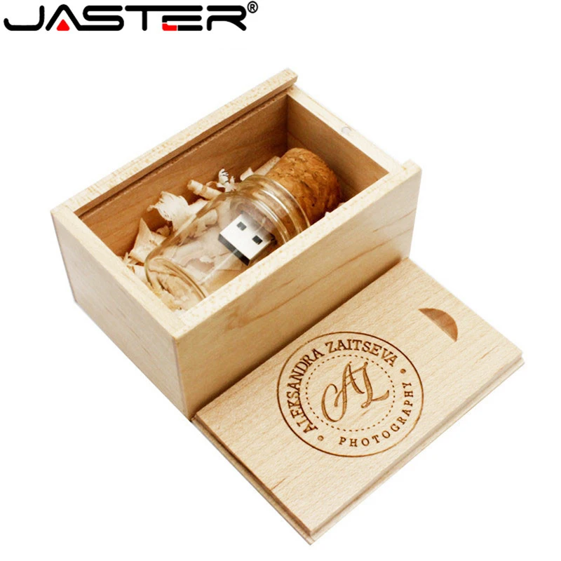 Плавающая Флешка JASTER 4 ГБ 8 16 32 64 стеклянная бутылка wish usb флеш накопитель карта