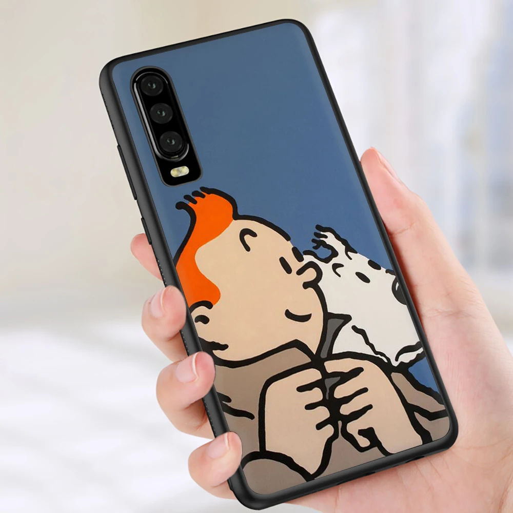 The Adventures of Tintin New Fun Soft Silicone phone case for Huawei P8 P9 P10 P20 P30 Lite Mini Pro P Smart Z Plus