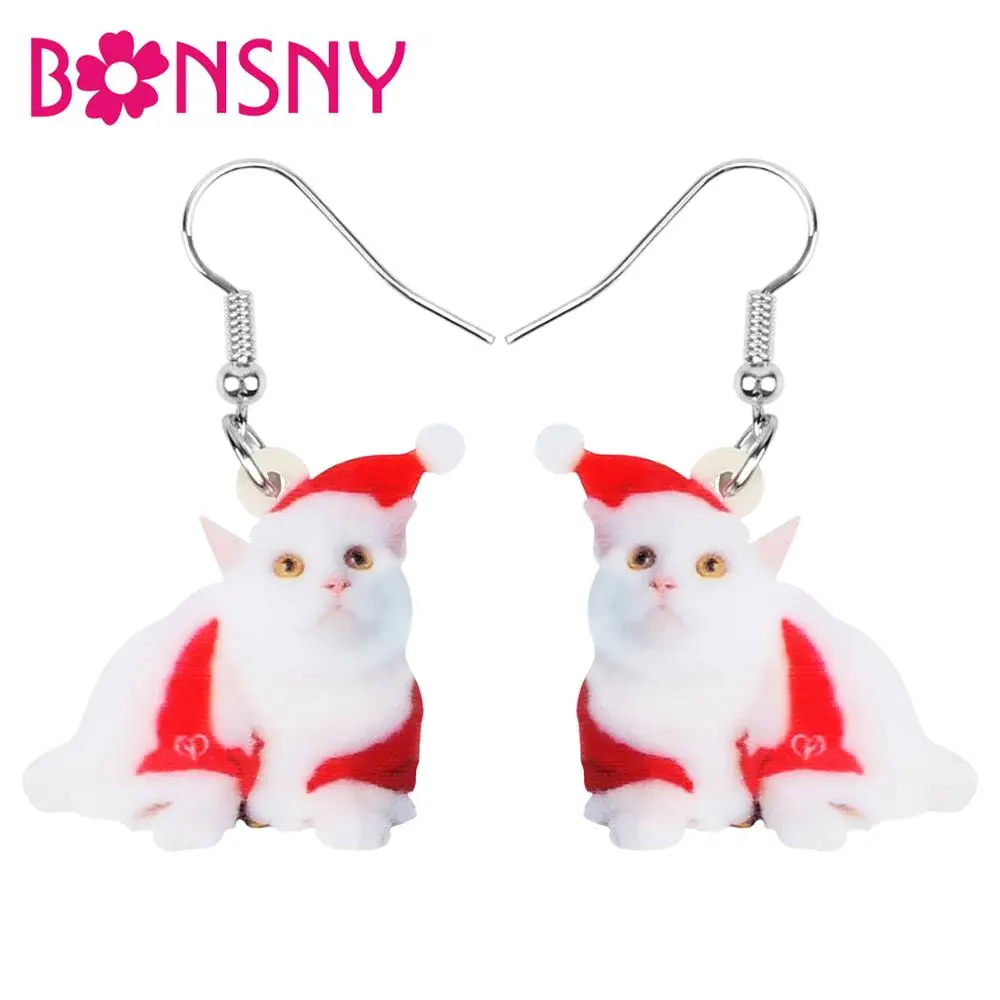 Bonsny акриловые рождественские ювелирные изделия для женщин девушек девочек