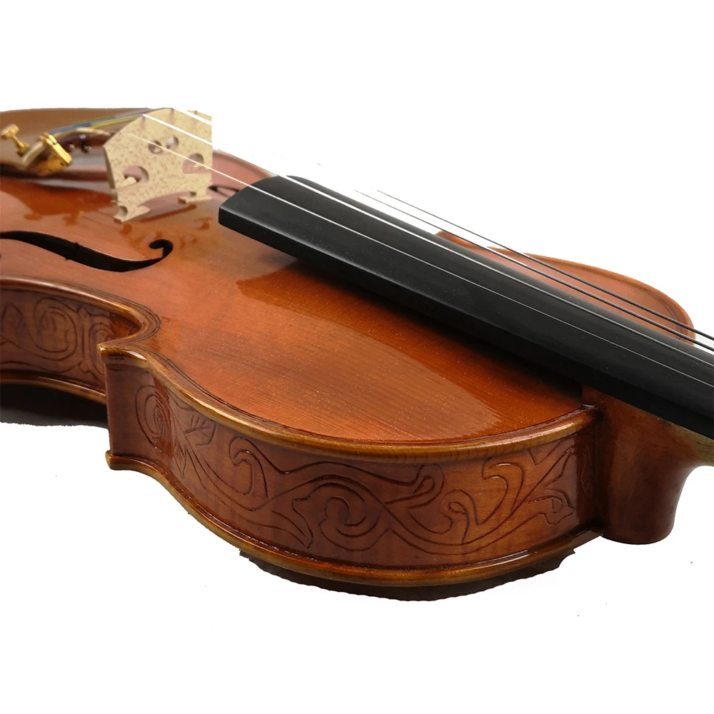 Копия Европейский Stradivarius 1715100% ручной работы резной цветок FPVN05 скрипка +