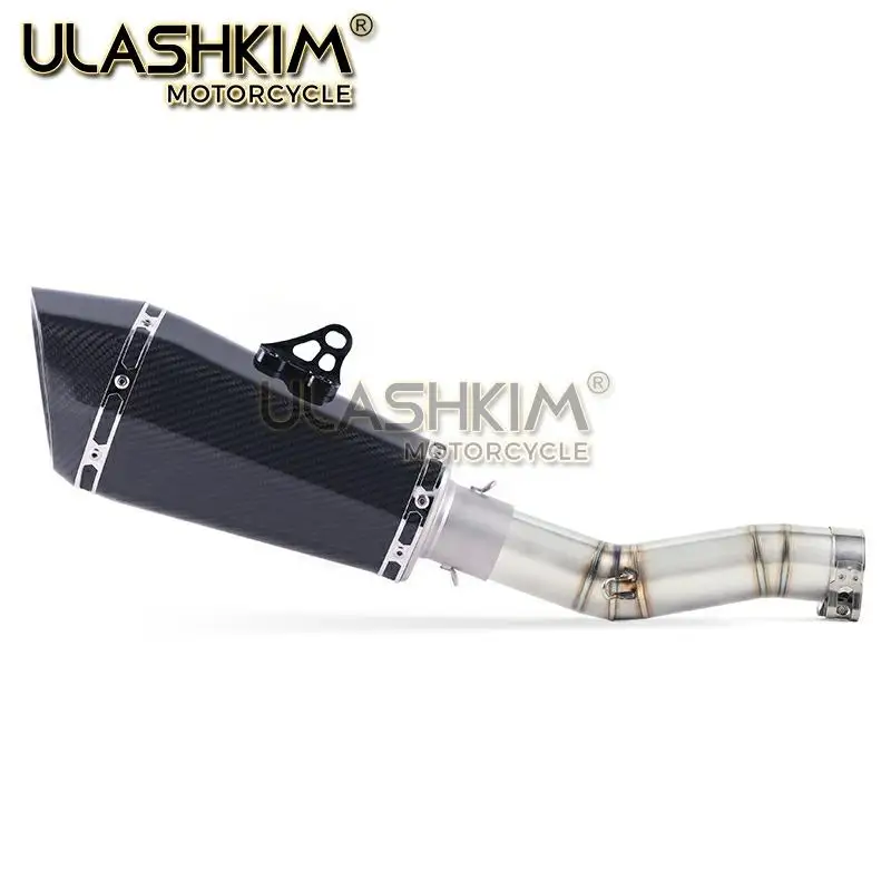Мотоцикл Полная выхлопная средняя труба без шнуровки для Suzuki GSXR600 Gsxr700 Gsxr750 K7 GSX R700