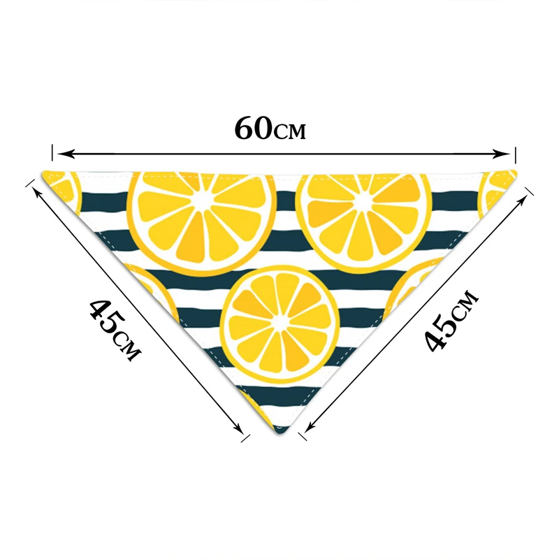 

Cute Pet Dog Neckerchief Trianglular Bandage Cartoon Fruits Pattern Neckerchiefs for Dogs Puppies Cats Pets Saliva Towel Scarf