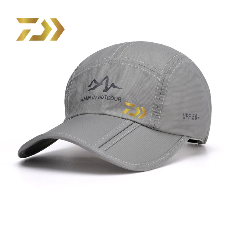 

Мужская рыболовная шляпа Daiwa, складная быстросохнущая рыболовная шляпа для улицы и бега, Солнцезащитная шляпа от солнца, для весны и лета