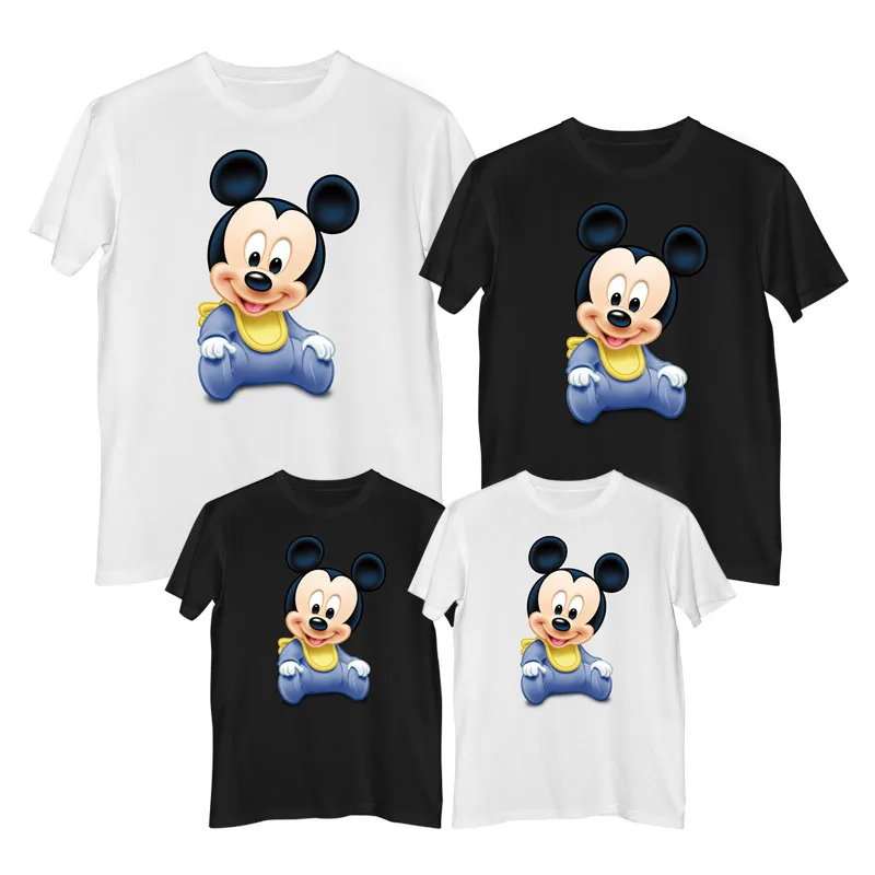 Микки Маус Футболка с изображением Минни Летние удобные 100% хлопок модные женские