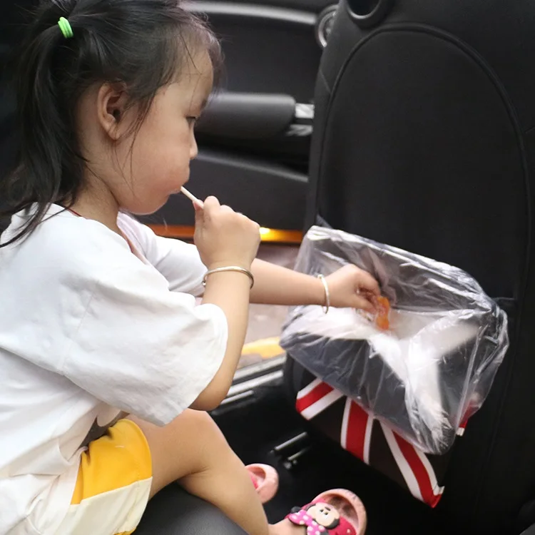 Складной мешок для мусора на спинку сиденья автомобиля из ПУ кожи|Мусорка в авто|