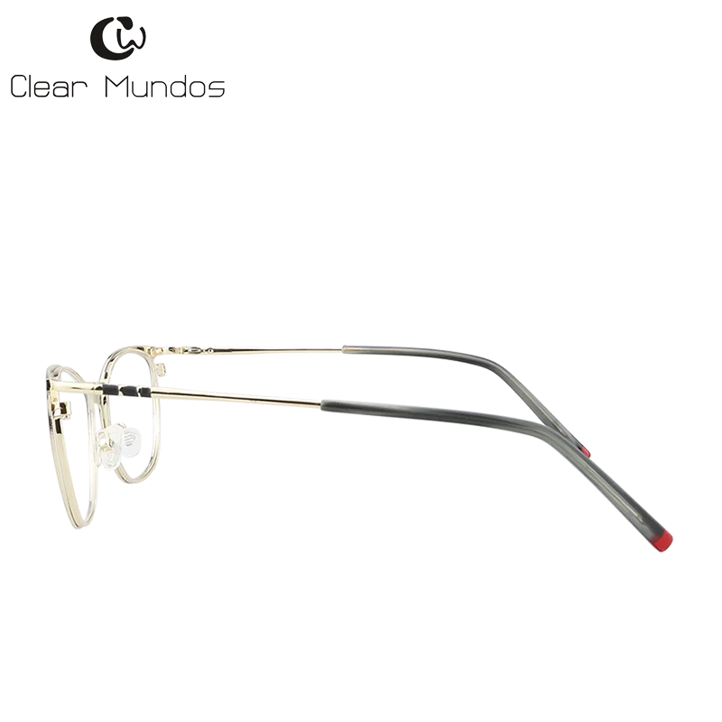 Прозрачные классические женские очки MUNDOS кошачий глаз металлические для