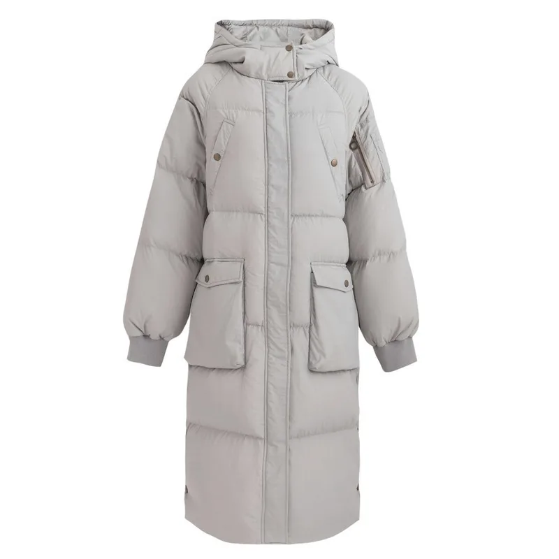 Инман 2018 Зима Новое поступление женский с капюшоном толстые Мульти Карманы