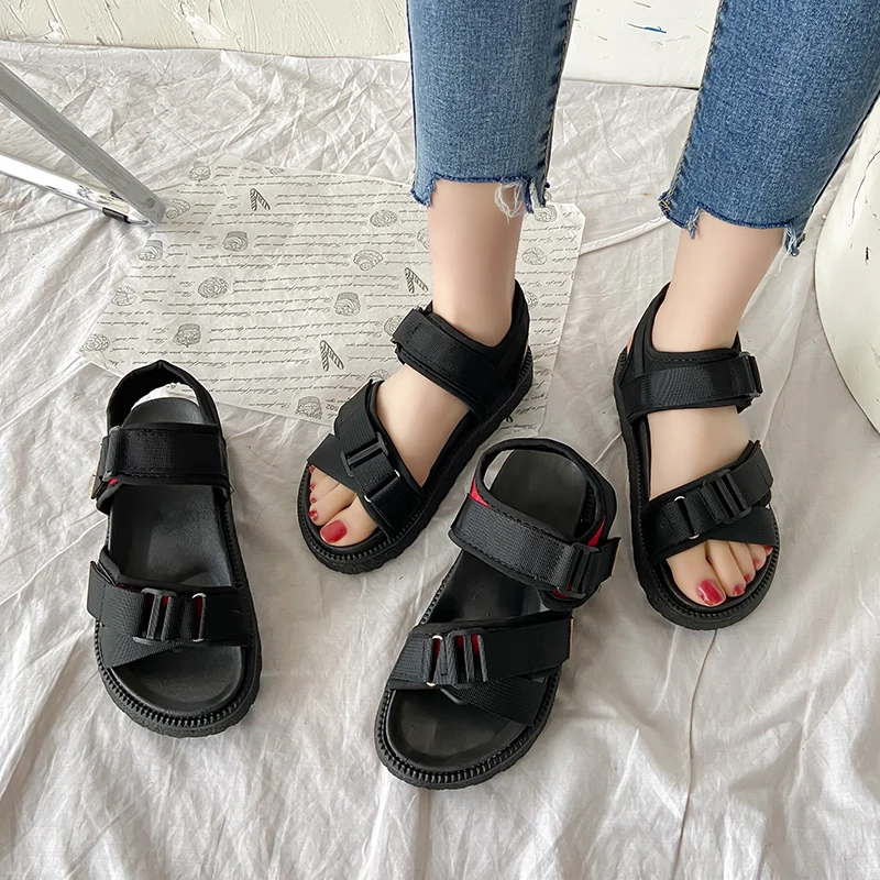 

All-Match Clogs Wedge Heel Shoe Thick 2021 Sandals Espadrilles Platform Med Comfy New Sports High Girls Medium Summer Multicolor