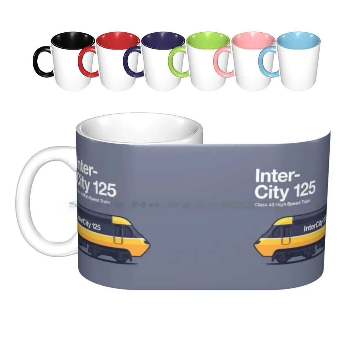 

Intercity 125 High Speed Train Side Profile Executive Grey Ceramic Mugs Coffee Cups Milk Tea Mug Train Hst Intercity High Speed