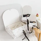 Крафт-бумаги Paepr выпечки печенье в подарок коробка с лентой упаковка вечерние Buscuit упаковочная коробка для день рождения, свадьба поставок