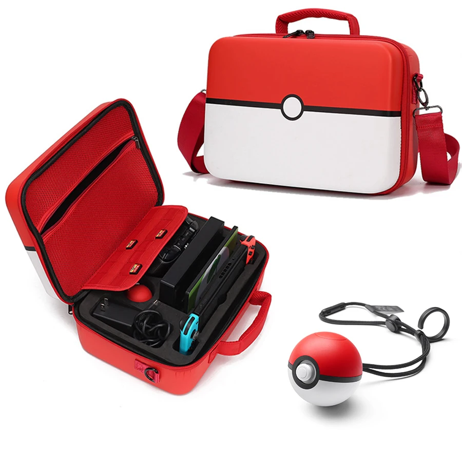 2019 Nintend Switch Pokeball Pattern Portable Big Bag Carrying Game Accessories Storage Case for Nitendo Nintendoswitch | Электроника