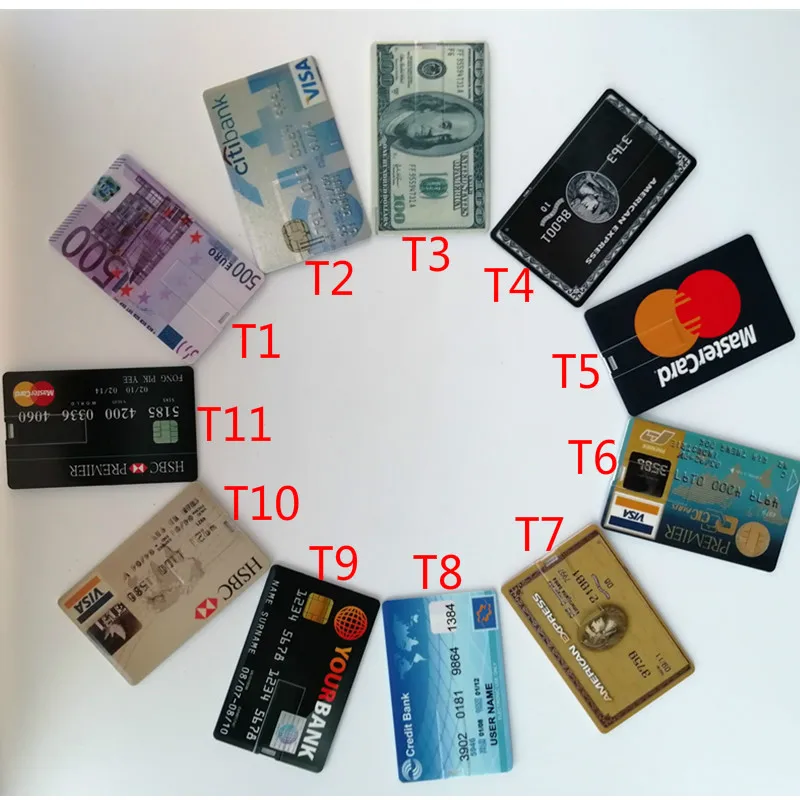 

(Over 10pcs Free logo) 100% capacity 4GB 8GB 16GB 32Gb credit card USB Flash Drive customized logo bank card Creative Pendrive