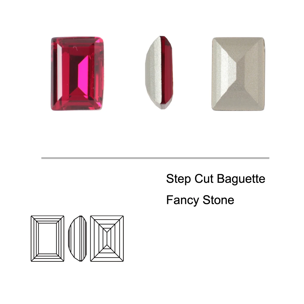 Прямоугольный стеклянный камень K9 блестящие драгоценные камни хрустальные