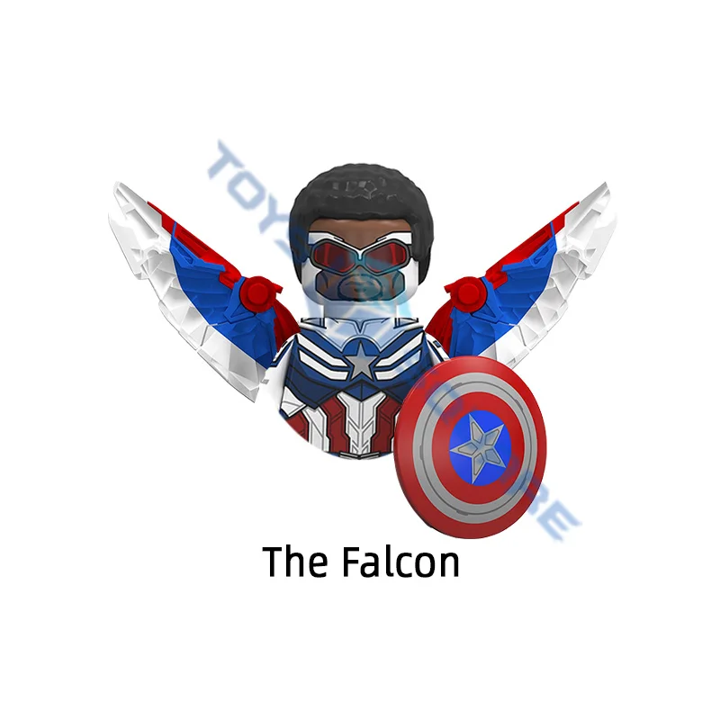 Модель солдатика Земо капитан зима Сокол Джон Американский ходунок строительные