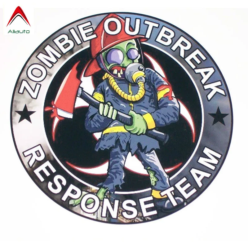 

Aliauto Funny Car Sticker Outbreak Response Team Automobile-styling Retro-reflective Decals for Peugeot Skoda Volvo,16cm*16cm