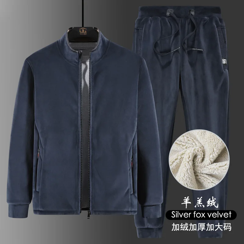 

Новинка 2021, Осенний тонкий свитер с круглым вырезом и длинными рукавами, костюм для мальчиков, модный мужской спортивный повседневный костю...