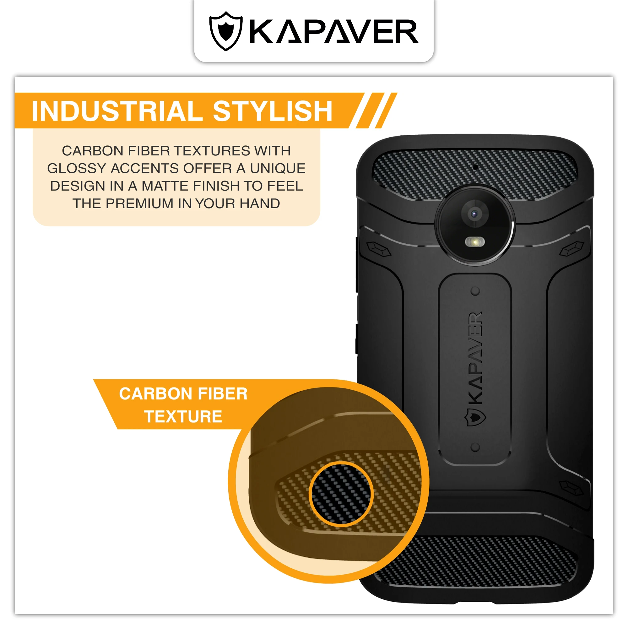 Capaver роскошный официальный устойчивый чехол для телефона Moto E4 Plus Чехол Прочный