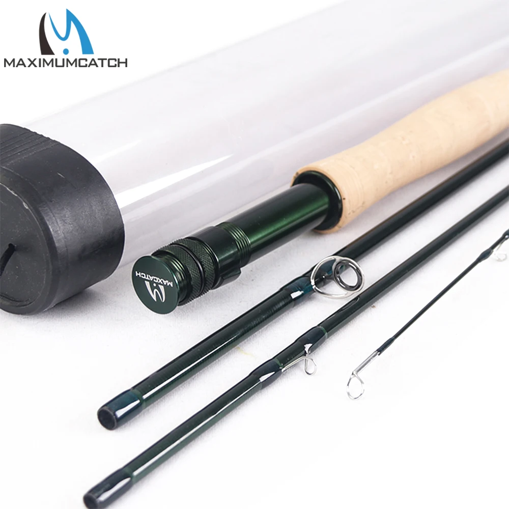 Maximumcatch 3-10WT Fly Rod 9FT 4 шт. средний-Быстрый графит IM8 удочка | Спорт и развлечения