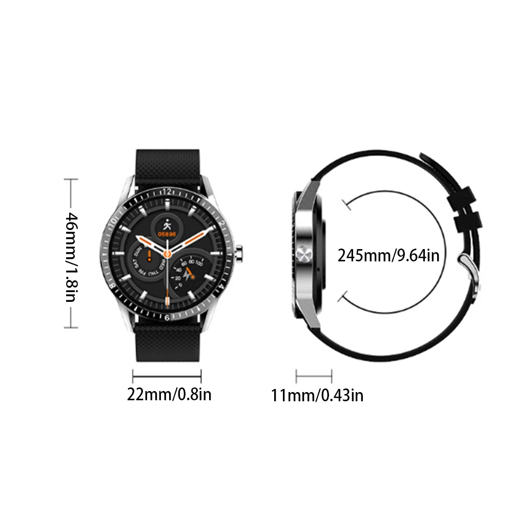 

Smart Watch Bluetooth Health Monitoring Sports Bracelet Wristband with 1.54-inch Screen Bluetooth mobile health smart Bracelet