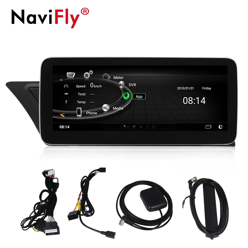 

NaviFly 8+128G Car Android Multimedia Navi Display For Audi A4 A5 2009 2010 2011 2012 2013 2014 - 2016 Built In Carplay + Auto