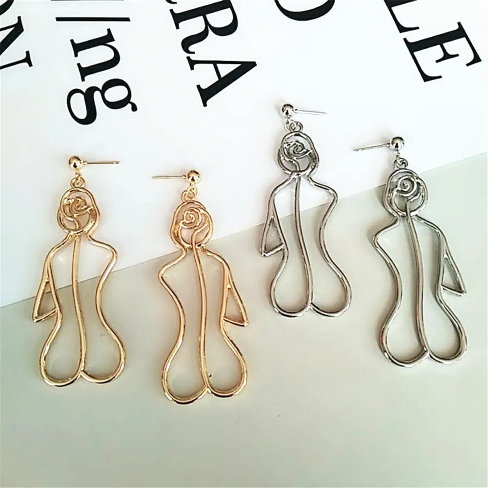 Серьги SexeMara в ретро стиле изысканные ювелирные украшения для контура