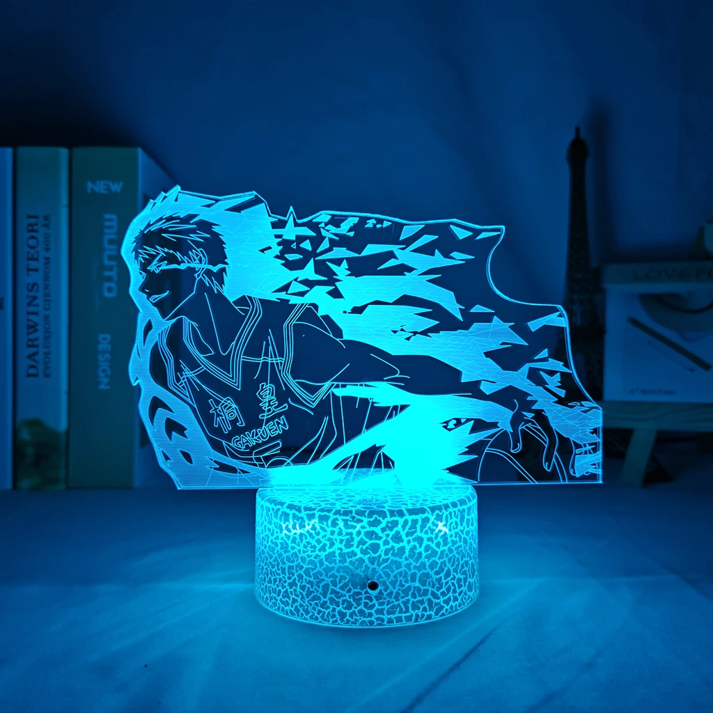 

Manga 3d Lamp Kuroko Basketball Daiki Aomine for Bedroom Decorative Night Light Birthday Gift Anime Kurokos Basketball Led Light