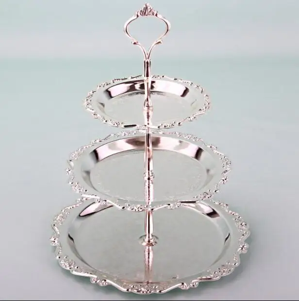 Трехслойная Кружевная декоративная белая металлическая железная подставка под