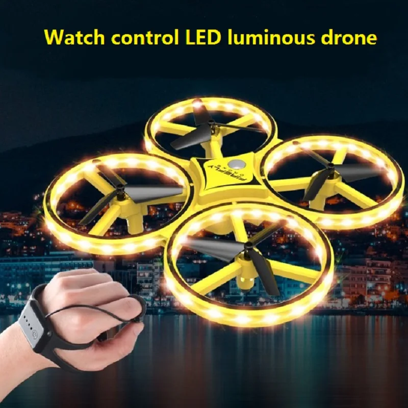 Gesture flying mini RC drone часы беспилотный интерактивный индукционный quadcopter