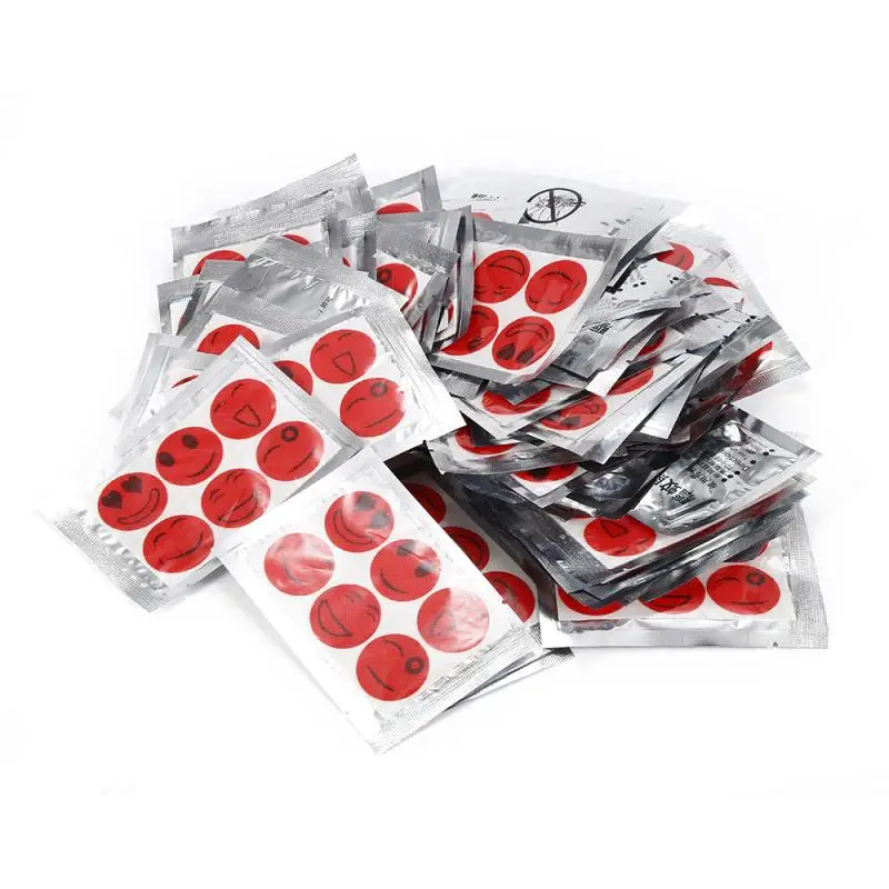 60 шт./компл. наклейки от комаров Сделай Сам убийца патчи Мультфильм привод