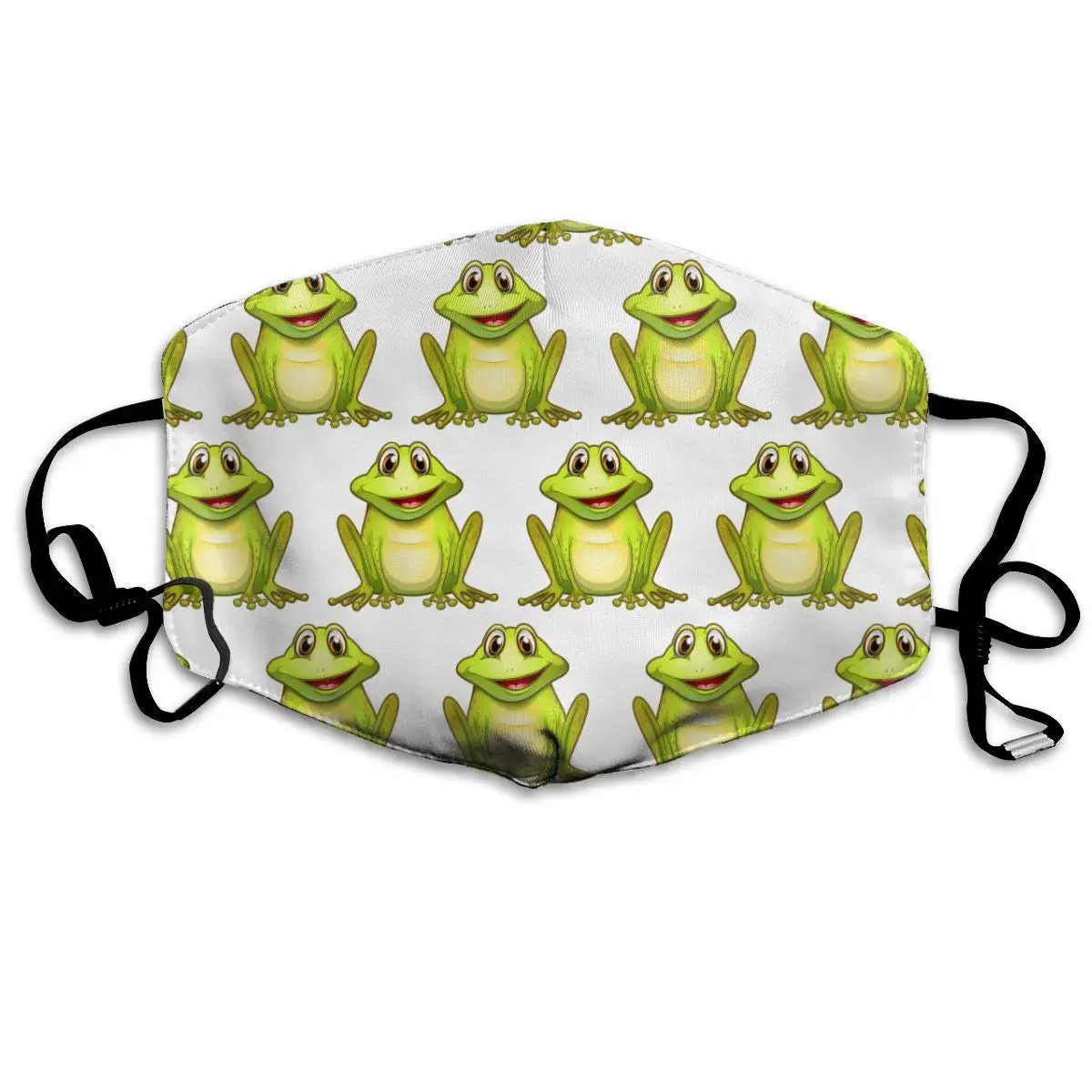 

Искусство студия моющиеся рециркуляции Маски Рот, здоровый прочный полиэстер & Анти-пыль половина маски для лица, зеленая лягушка Comfy