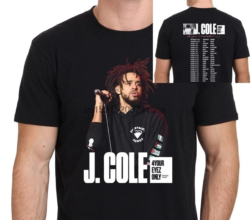 Футболка с принтом дизайн Коул своим Eyez только Tour Sizes-3xxl Мужская модная футболка