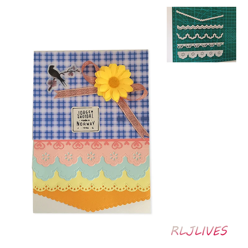 

Кружевные металлические Вырубные штампы, «сделай сам», скрапбукинг, трафарет для открыток, бумажные изделия, ручная работа, украшение альбо...